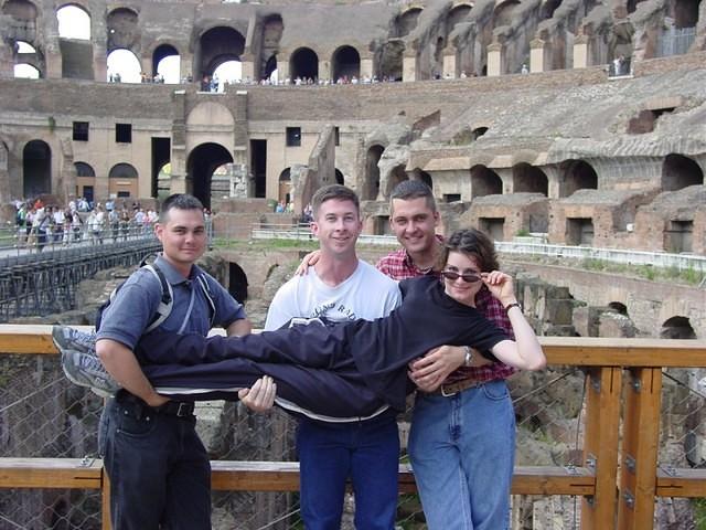 Mike John Ryan Susan Inside Coliseum